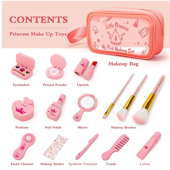 Pink Wood Makeup Kit