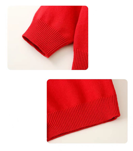 Babydoll Spring Dress + Red Cardigan