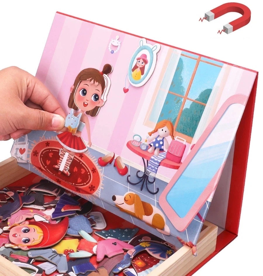 Magnetic Changing Clothes Box