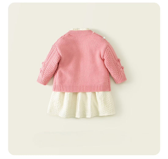 Spring Babydoll Dress + Sweater