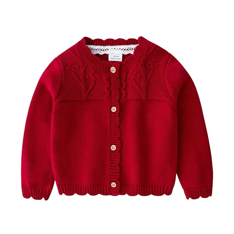 Pattern Babydoll Dress + Sweater
