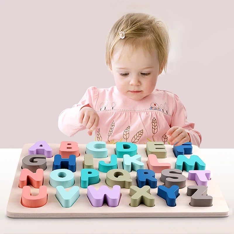 2-Packs Wooden Alphabet & Numbers￼