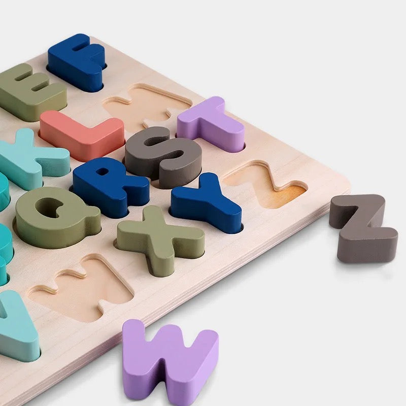 2-Packs Wooden Alphabet & Numbers￼